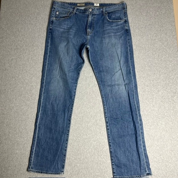 AG Adriano Goldschmied Mens The Protégé Straight Leg Blue Denim Jeans Size 40x34 - Picture 1 of 6